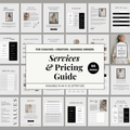 Services & Pricing Guide™ | 55 Premium Canva Templates for Coaches & Service Providers
