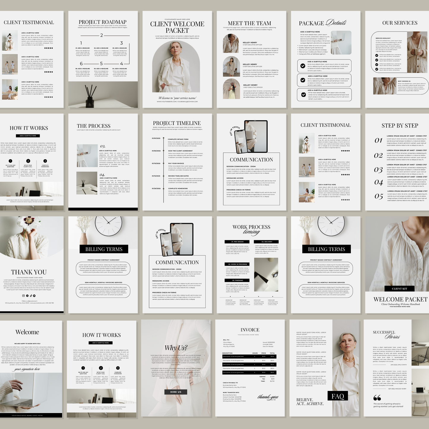 Client Onboarding Kit™ | 65 Canva Templates for Coaches & Service Providers