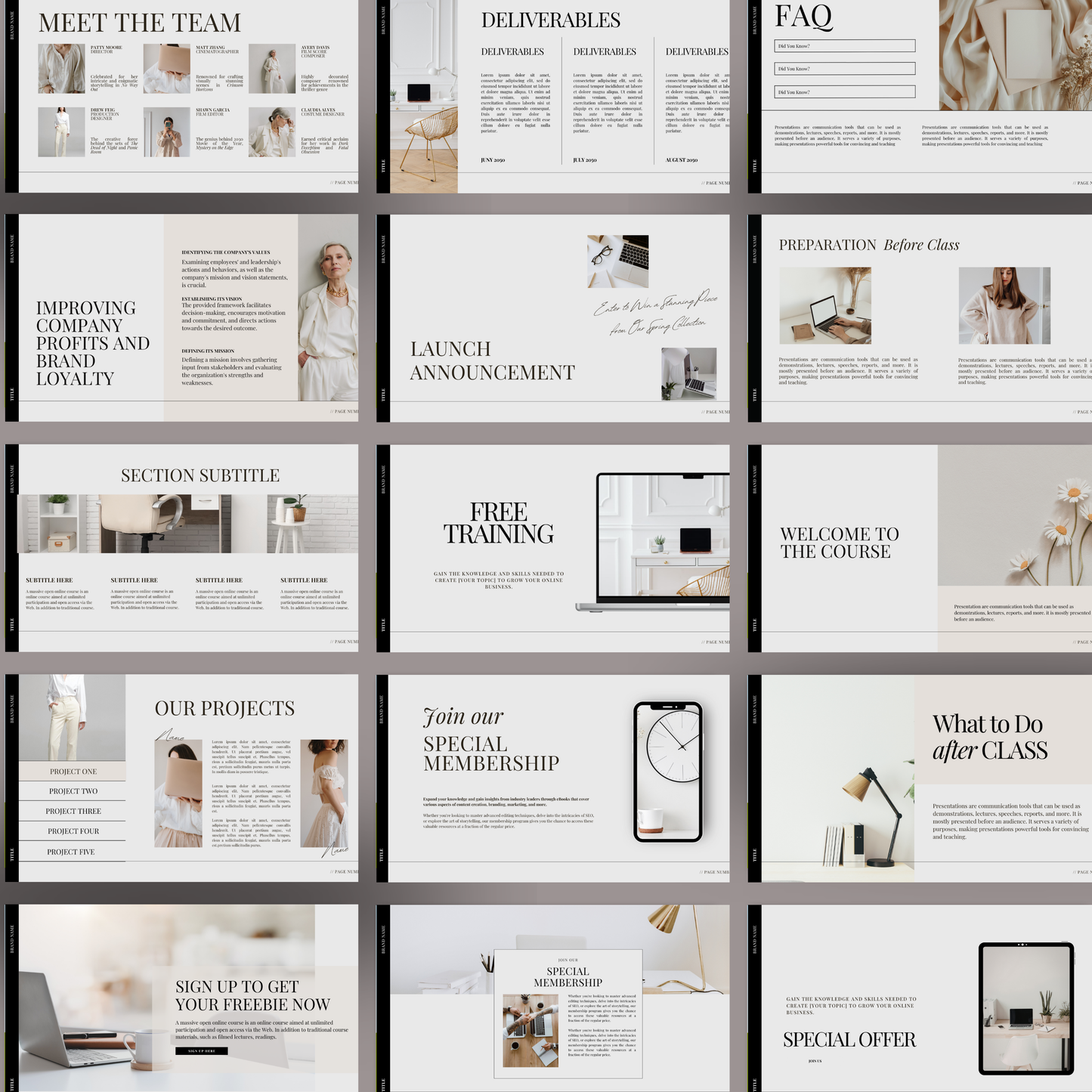 Course Creator Bundle | Course Workbook & Webinar Masterclass Canva Templates (290 Pages)