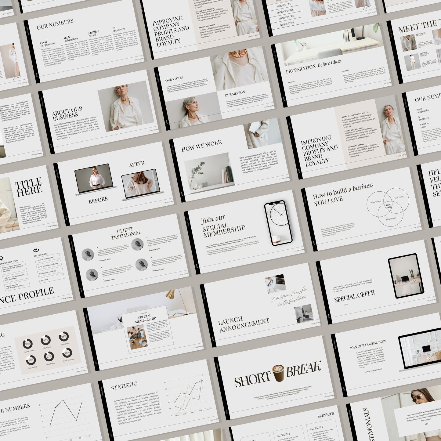 Course Creator Bundle | Course Workbook & Webinar Masterclass Canva Templates (290 Pages)