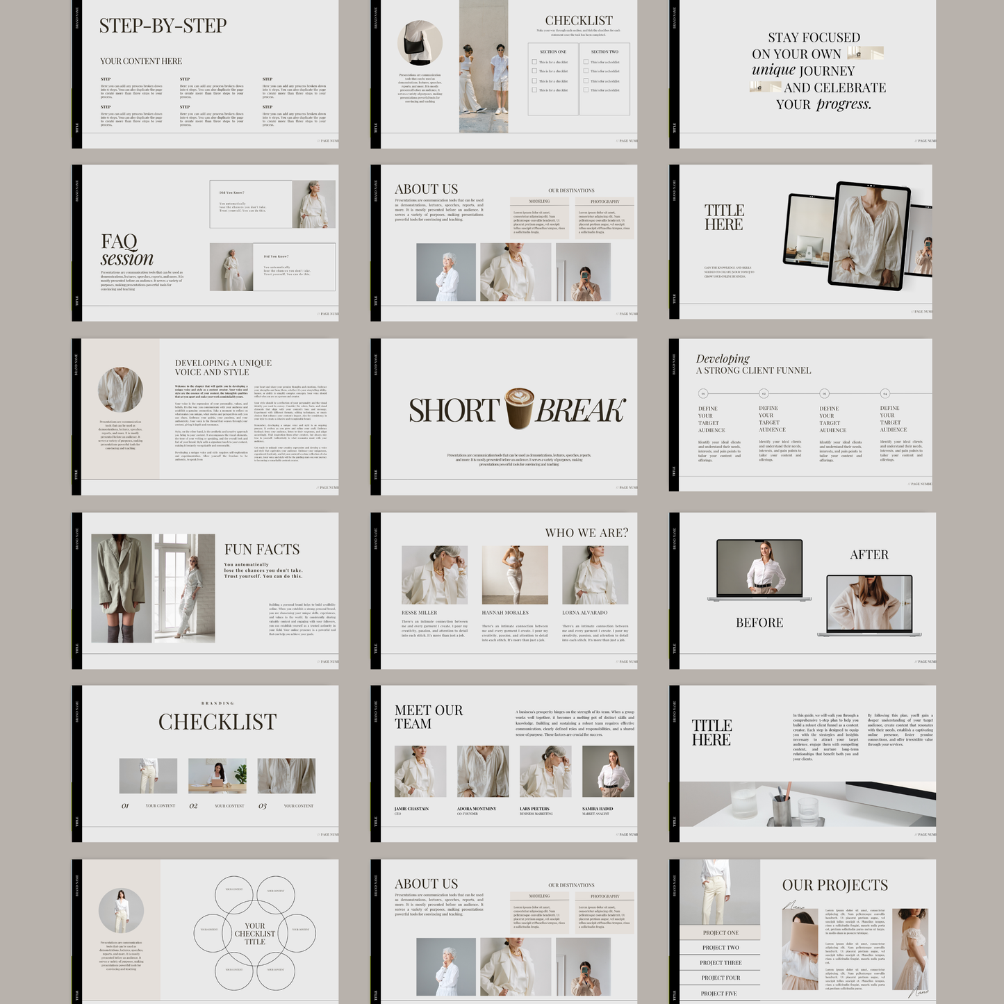 Course Creator Bundle | Course Workbook & Webinar Masterclass Canva Templates (290 Pages)