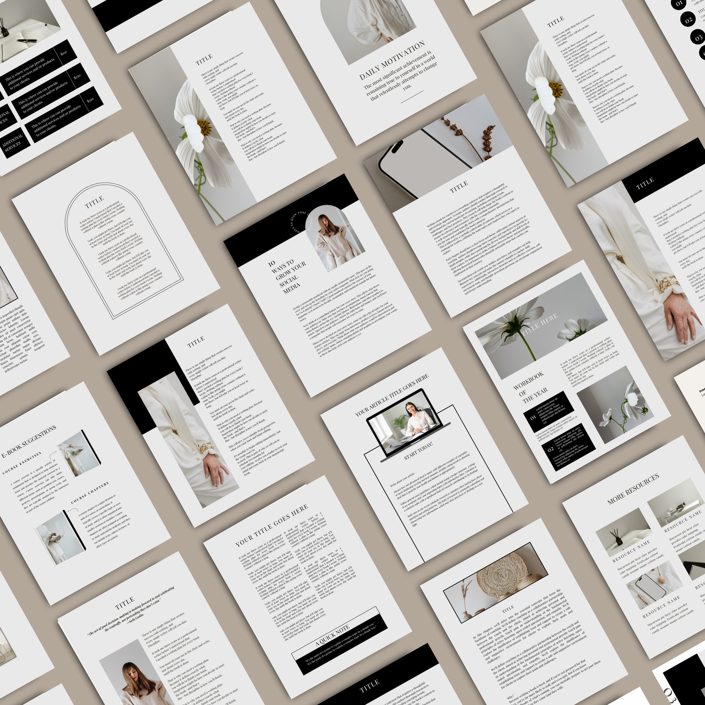 The Course Creator Suite | 390+ Premium Canva Templates