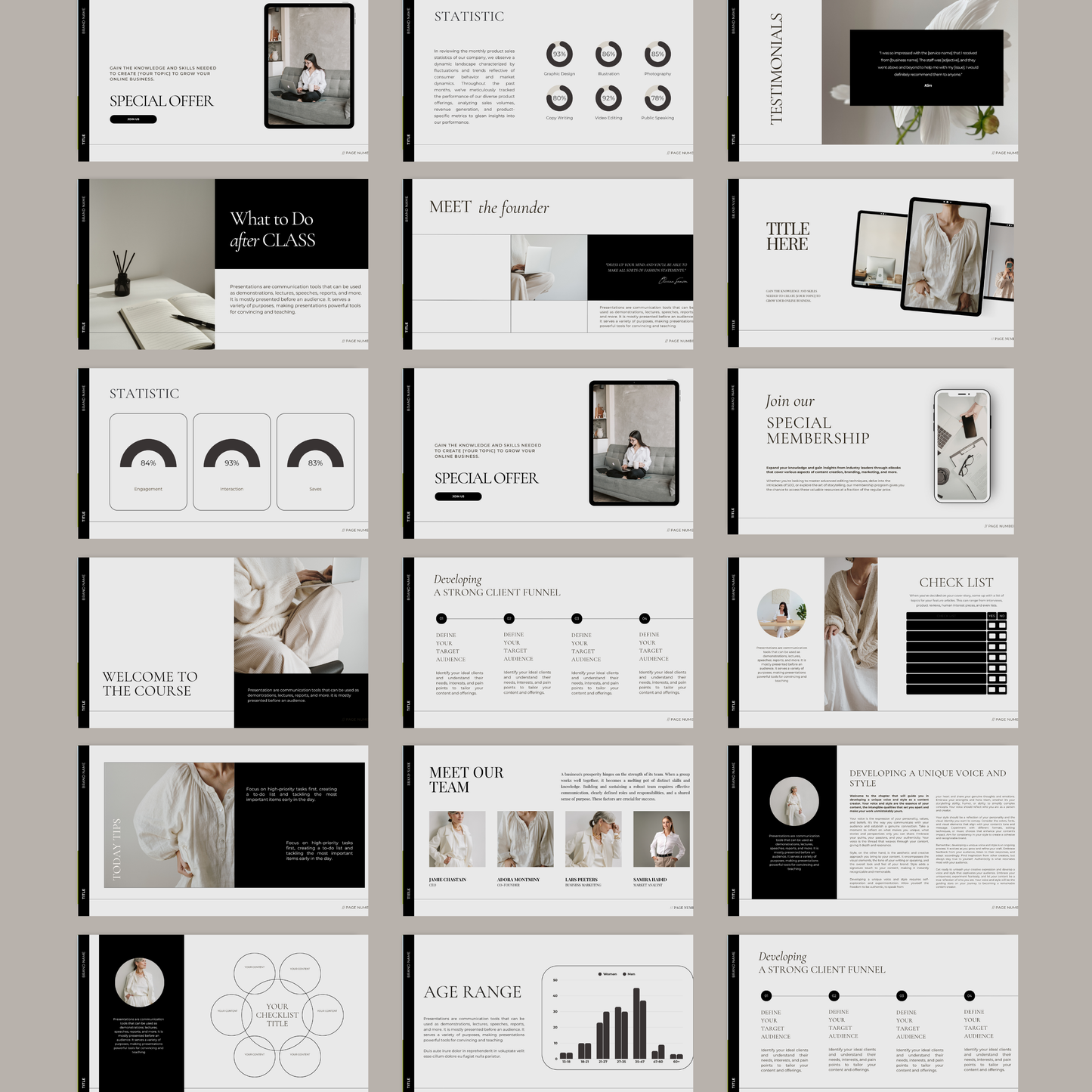 The Course Creator Suite | 390+ Premium Canva Templates