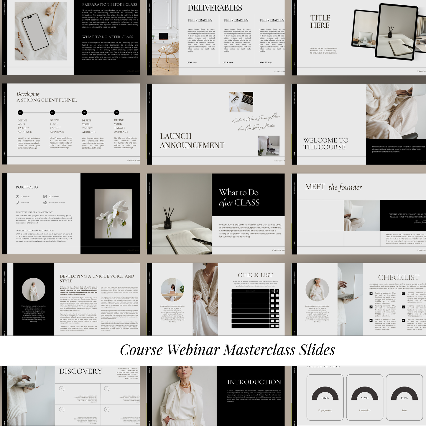 The Course Creator Suite | 390+ Premium Canva Templates