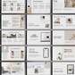 Preview of 150 editable Canva webinar and course presentation slides