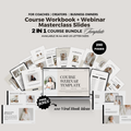 Course Creator Bundle | Course Workbook & Webinar Masterclass Canva Templates (290 Pages)