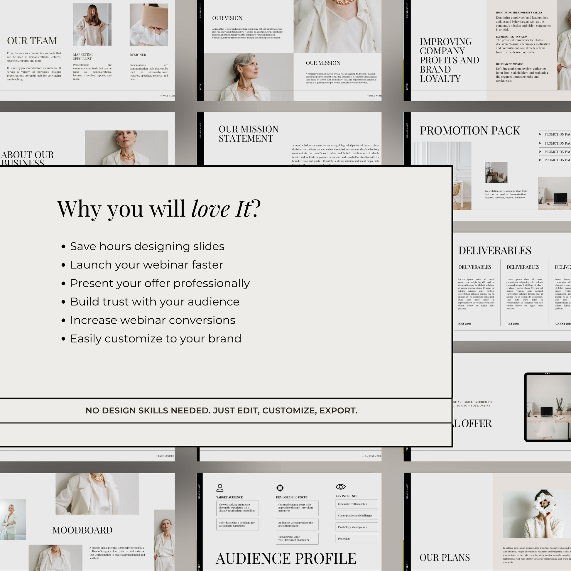 Premium Canva presentation deck for webinars workshops and masterclasses