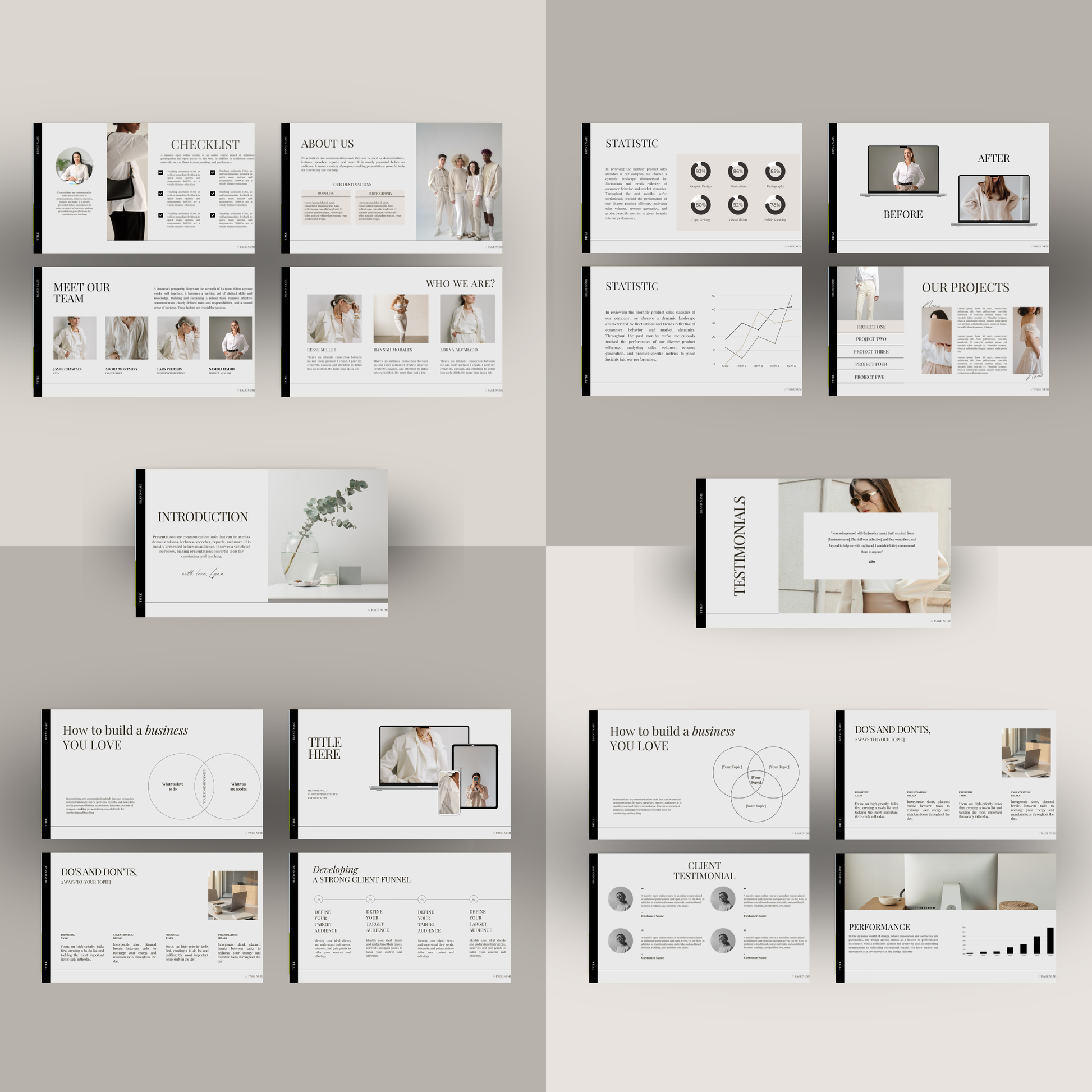 Professional Canva presentation template for webinars and online courses